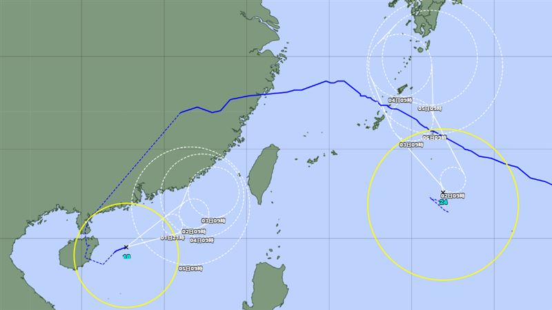 「科羅旺」生成！雙颱路徑、對台影響曝光