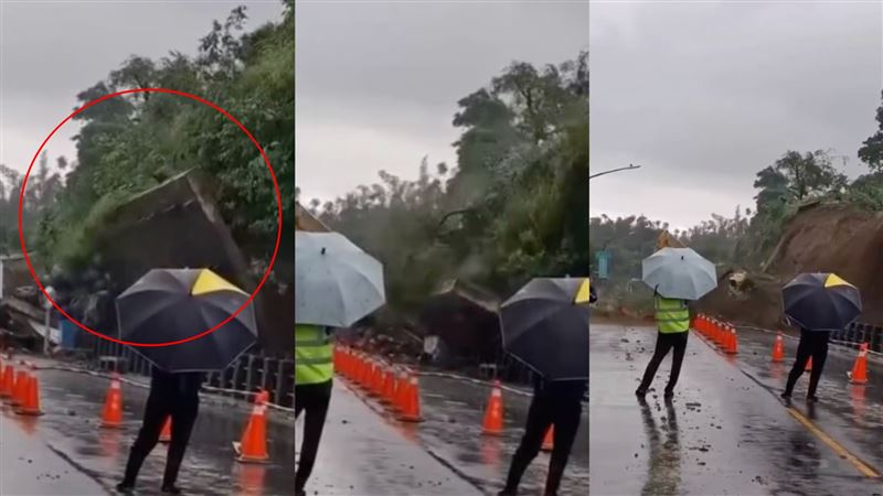 新／5天塌3次！小港擋土牆又對折…畫面曝