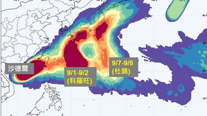 雙颱侵台機率曝　3段變天「雨炸到發黑」
