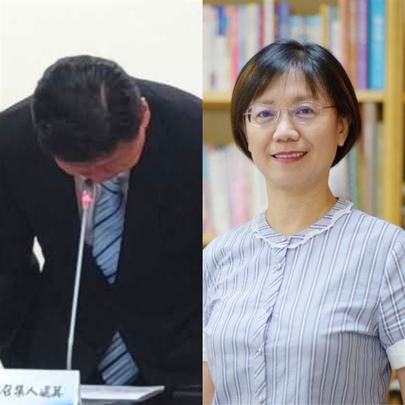 傅崐萁今日鞠躬道歉，丁瑀直指是打臉翁曉玲。（圖／翻攝自傅崐萁、翁曉玲 Hsiao-Ling Weng臉書）