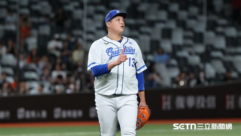 富邦悍將後援投手廖任磊。(圖/記者劉彥池攝影)
