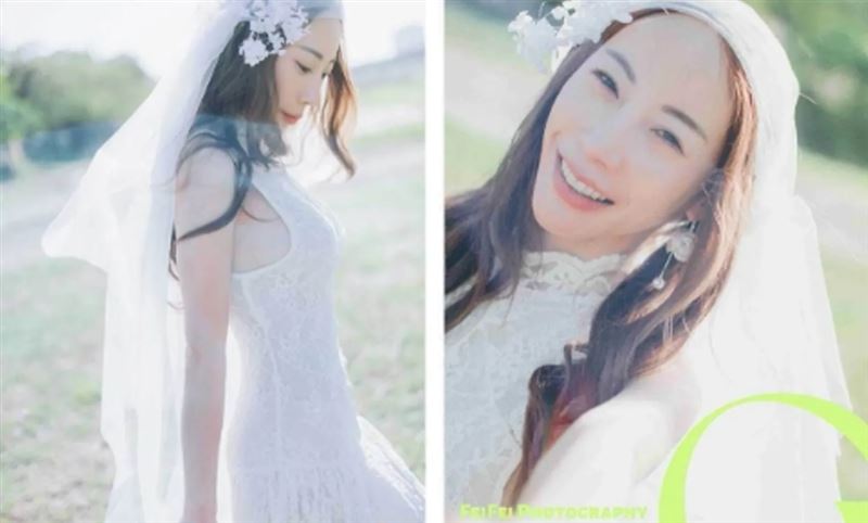 曾格爾突曬婚紗照甜喊「人生下一階段」。(翻攝自曾格爾臉書)
