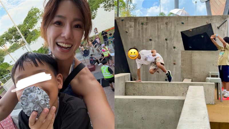 女星8歲兒參加國際跑酷　超狂成績曝光了