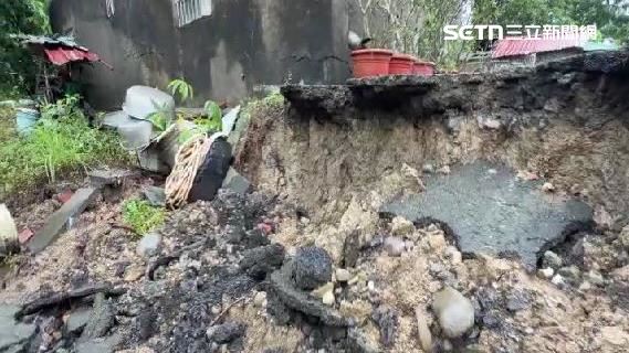 豪雨成災！燕巢老房地基掏空、大寮現坑洞