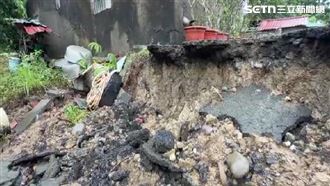 豪雨成災！燕巢老房地基掏空、大寮現坑洞