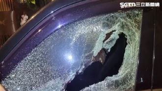 車窗破壞王！男持鋁棒+空氣槍隨機毀車