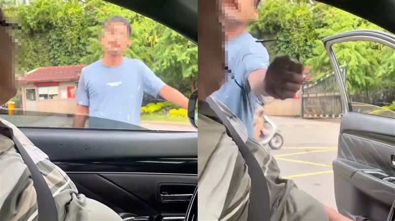 7旬翁違停等人惹怒惡煞！抄鐵撬開門動手