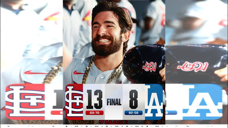 道奇8:13慘敗紅雀。(圖/翻攝自X平台 @MLB)