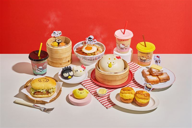 點點心X三麗鷗「萌友來點心」聯名餐點。(圖/品牌業者提供)