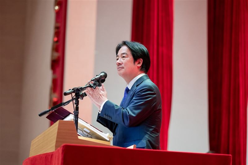 賴清德強調,國防戰力的核心是人,政府支持國防,也一定會照顧官士兵(圖/總統府提供)