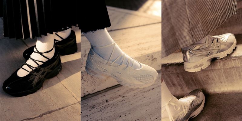 ASICS GEL-DS TRAINER SP共推出典雅黑、緞面白、舞光銀三款配色,為日常造型注入多元風格,於步履間優雅邁出從容態度。(圖/品牌業者提供)