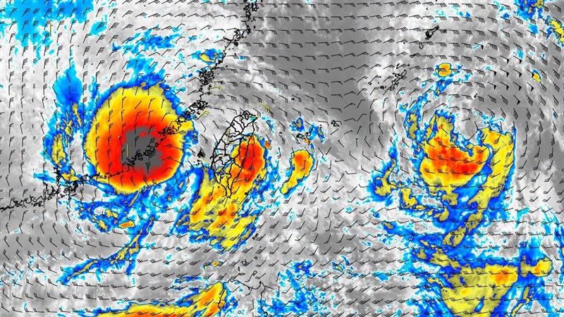 雙颱攪局「大雨狂灌台灣」　科羅旺路徑曝