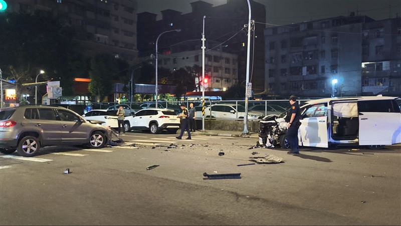 車禍事故現場。(圖/翻攝畫面)
