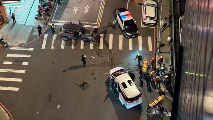 土城毒駕逆向撞車釀4人傷　警破窗救人