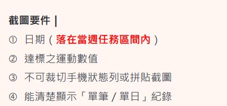上傳揮汗有禮的截圖要注意不能裁切、拼貼,還要顯示詳細日期。(圖/取自揮汗有禮官網)