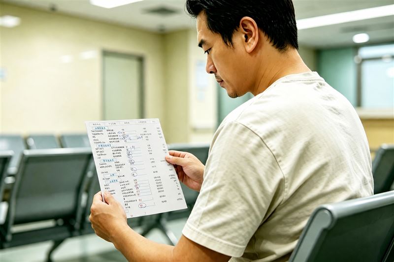 30多歲男性快遞員，因公司健檢發現貧血，進一步檢查後，鐵蛋白數值低至個位數，腫瘤指數異常，電腦斷層更呈現疑似瀰漫性肝轉移，後續確診為大腸癌。（圖／AI生成、聯新國際醫院提供）