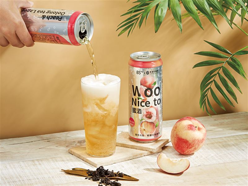 啤酒肚釀製x85度C-Woo Nice to蜜酒永續啤酒。(圖/品牌業者提供)