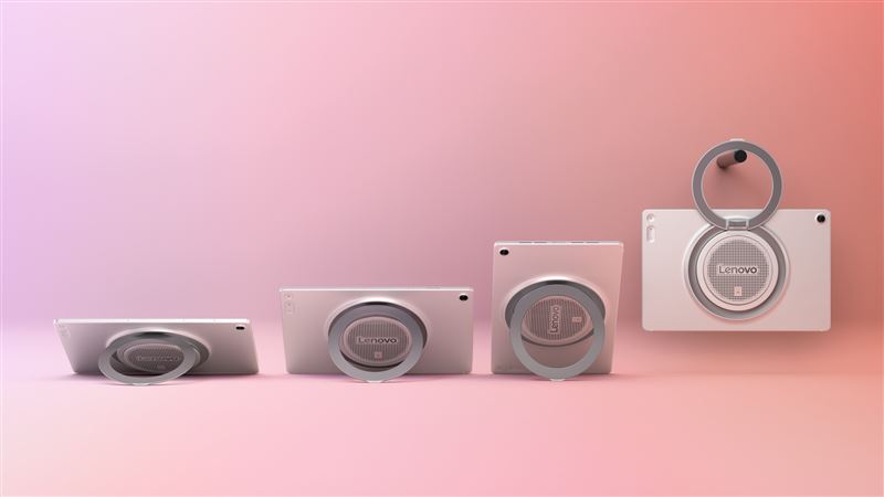 Lenovo Tab Plus Gen 2配備全新的360度旋轉支架,支援直向或橫向模式。(圖/品牌業者提供)