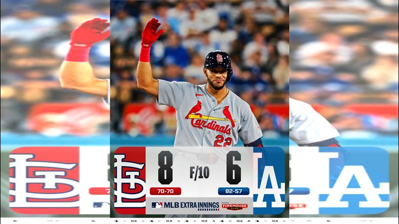 道奇6:8遭紅雀逆轉。(圖/翻攝自X平台 @MLB)