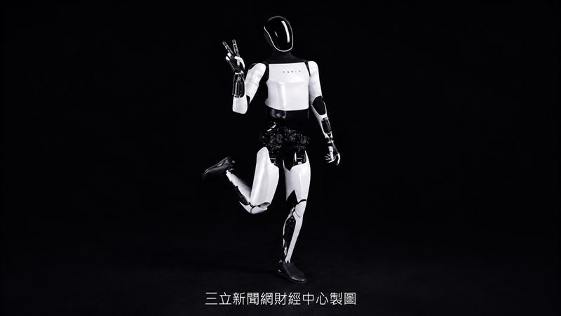 特斯拉執行長點讚機器人,機器人概念股近期受青睞,其中,盟立傳出擁Optimus 訂單並已開始供貨Optimus 3的諧波減速機與關節模組。(示意圖/AI製圖、特斯拉官網)