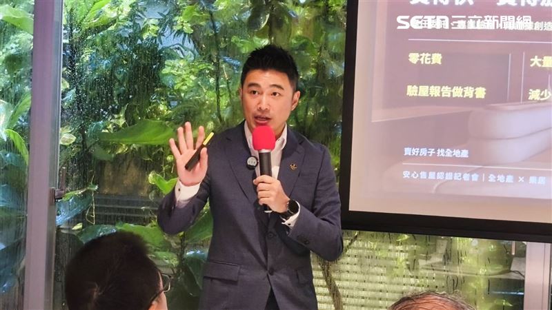 黃楷鈞表示,買房動輒千萬起跳,面對漏水糾紛頻傳痛點,理應先驗屋再進行銷售,才能真正提升買賣房屋民眾保障。(圖/記者陳韋帆攝影)