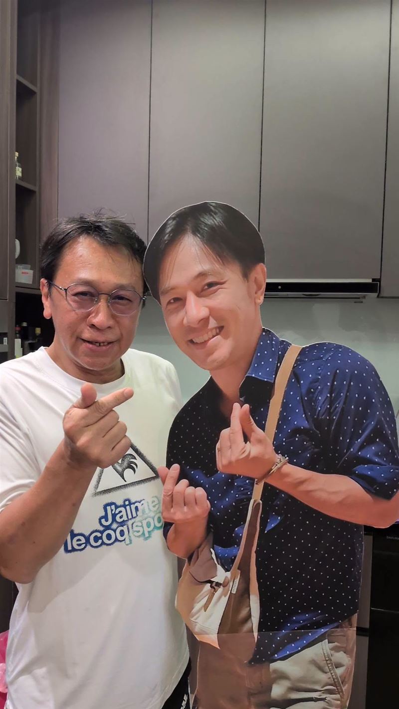 游安順(左)與傅子純(右)交情深厚。(圖/翻攝自游安順臉書)