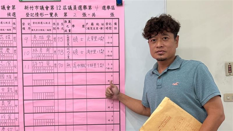 震撼彈！昔「誠泰三本柱」許竹見參選議員