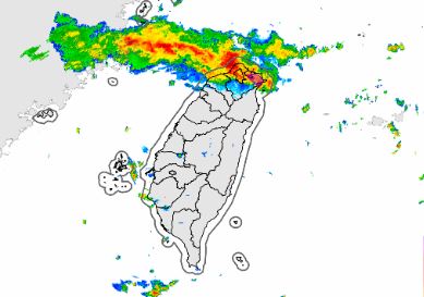 基隆市、宜蘭縣、新北市大雷雨。（圖／中央氣象署）