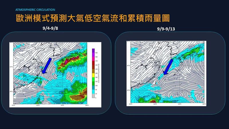賈新興表示,週末受到科羅旺颱風外圍環流影響,各地皆有降雨機率。(圖/翻攝自賈新興臉書)