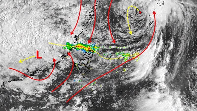 雨帶卡北台灣！降雨熱區恐「一路往南擴」