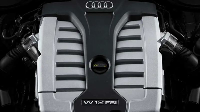 奧迪V12引擎。(圖/翻攝Audi網站)