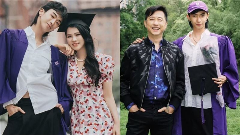 哈林、伊能靜與愛子一家三口合體同框的機會渺茫。(圖/翻攝自微博)