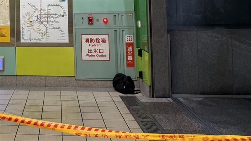 新／新埔民生站疑遭放爆裂物　警拉封鎖線