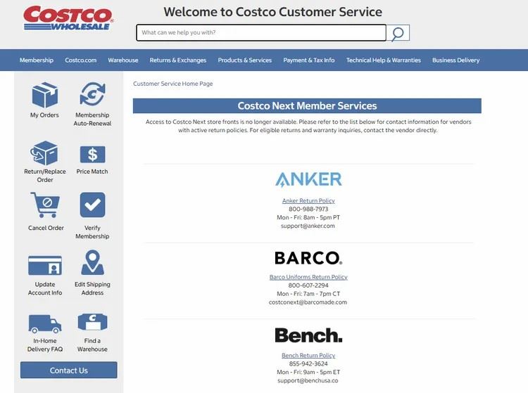 台灣好市多強調，「Costco Next」屬於美國市場獨有的商業模式，從未在台灣地區引進或上線。(圖/翻攝好市多官網)