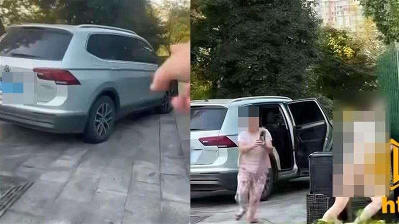 人妻不倫公公遭婆婆抓車震　半裸狼狽落跑