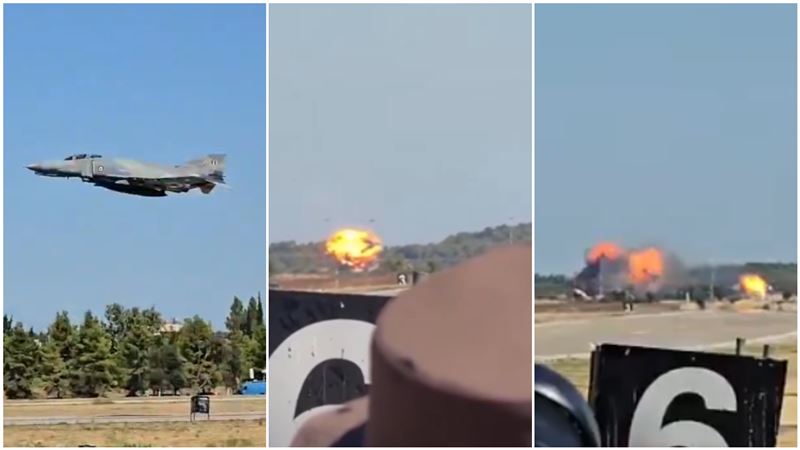 希臘航空展戰機墜毀　2飛官生死不明