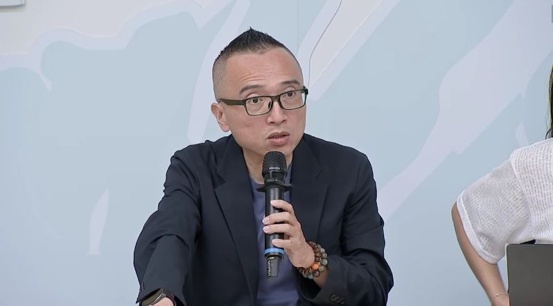 周榆修宣布2026年新竹縣選舉與國民黨合作破局。(圖/翻攝畫面)