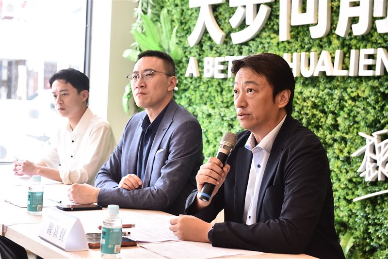 魏嘉賢公開邀請花蓮各級候選人共同響應。(圖/翻攝畫面)