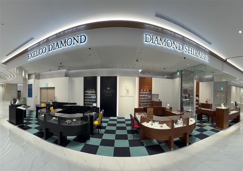 GINZA DIAMOND SHIRAISHI銀座白石與EXELCO DIAMOND台北大巨蛋遠東Garden City新櫃。（圖／品牌業者提供）