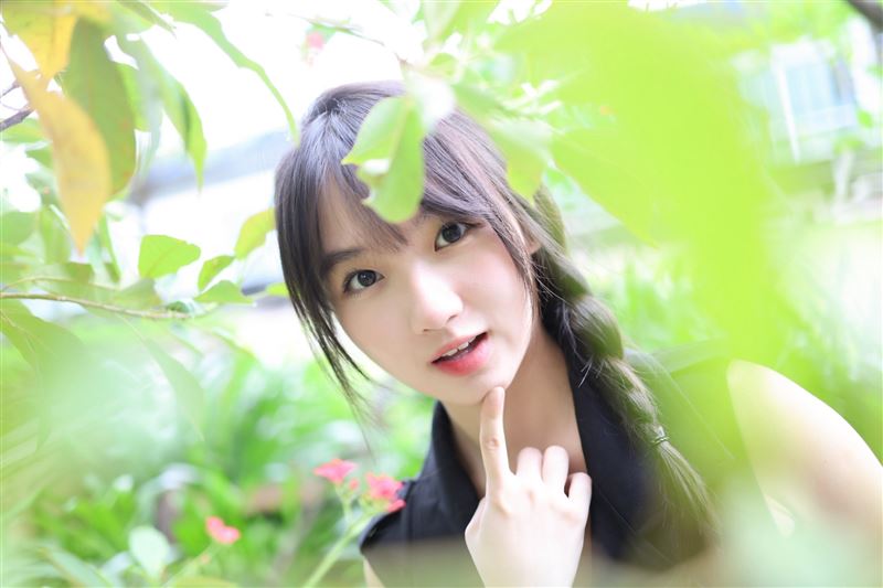 樂樂(謝語恩)接受《三立新聞網》專訪。(圖/記者鄭孟晃攝影)