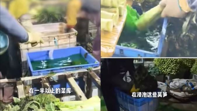 綠得發亮竟是假的！中國萵筍遭抓包染色