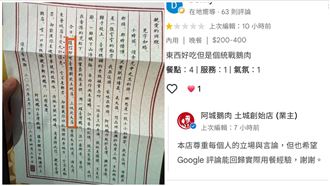 挨罵「統戰鵝肉」吞1星　業者回應祭折扣