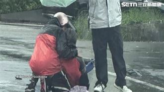 75歲賣玉蘭花老婦過馬路　遭19歲騎士撞倒