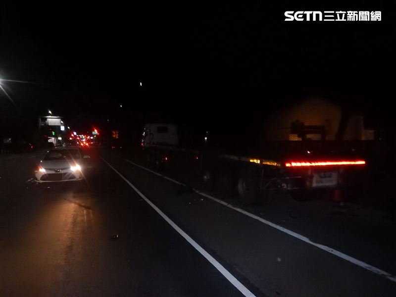台中,毒駕,后里,車禍,聯結車,毒品咖啡包,公共危險,苯二氮平(圖/翻攝畫面)