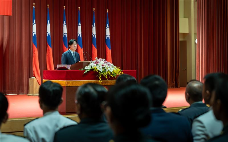 賴清德總統今（7）日主持「國軍軍官深造教育116年班開訓典禮」。（圖／總統府提供）
