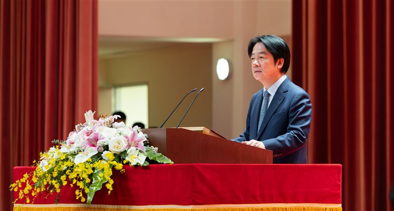 賴清德總統今（7）日主持「國軍軍官深造教育116年班開訓典禮」。（圖／總統府提供）