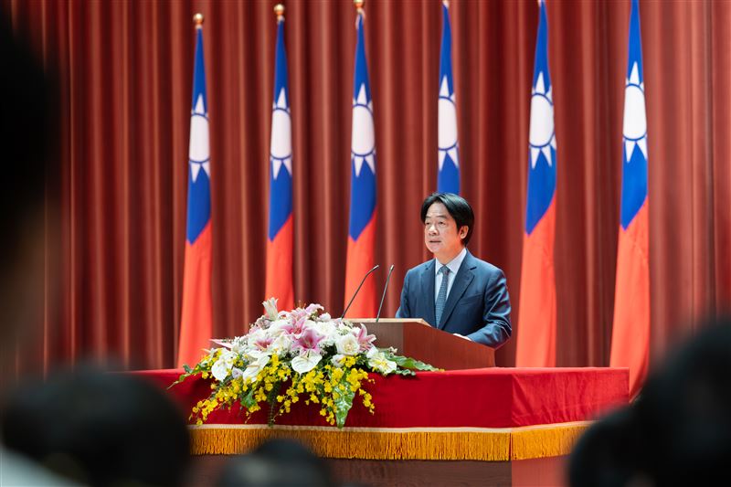 賴清德總統今（7）日主持「國軍軍官深造教育116年班開訓典禮」。（圖／總統府提供）