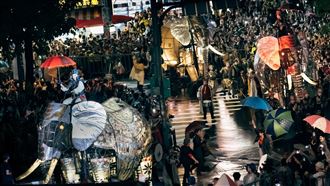 「大象來了」2天狂吸15萬人齊聚街頭狂歡