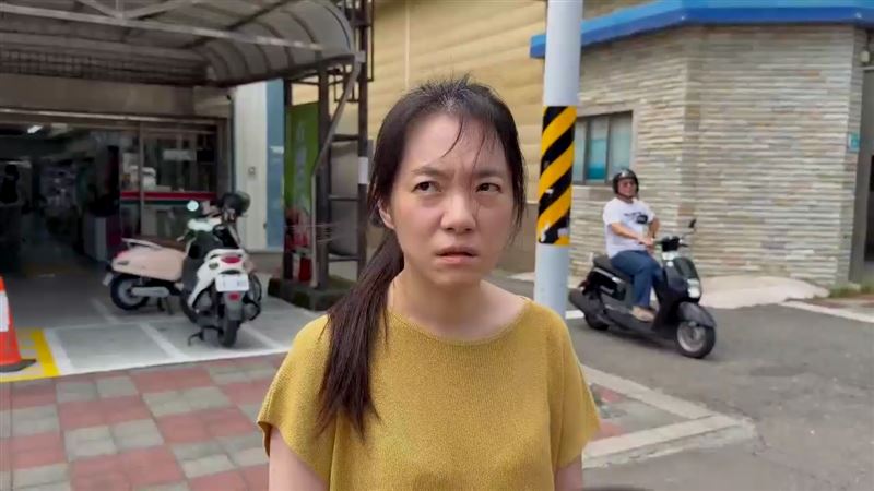 陳幸妤今天受訪指出:「他現在也不接我兒子電話,所以沒人知道他到底要怎樣!」(圖/翻攝畫面)