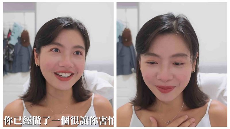 Jeannie一度哽咽。(圖/翻攝自YT @靖雯Jeannie)